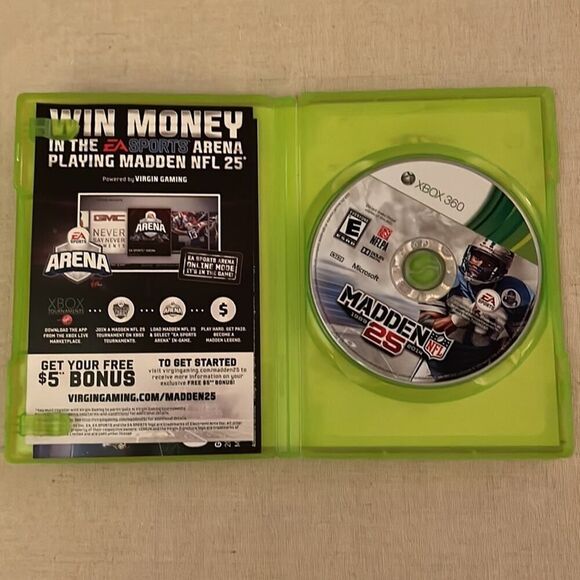 Xbox 360 Madden NFL 12, NFL 13, Madden NFL 25 w cases and manuals - Picture 4 of 5